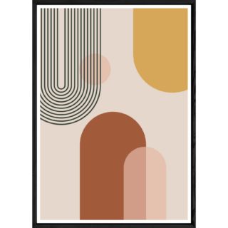 Tableau abstrait avec cadre noir – Taille 23x32