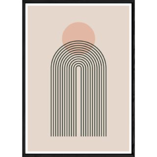 Tableau abstrait avec cadre noir – Taille 32x42