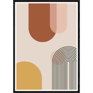 Tableau abstrait avec cadre noir – Taille 23x32