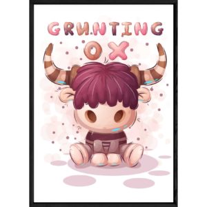 Tableau animal vache – 32×42