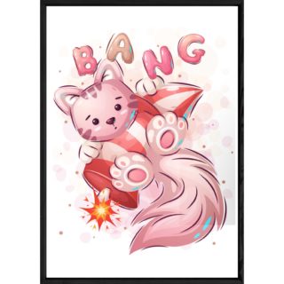 Tableau animal chat – 23x32