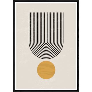 Tableau abstrait avec cadre noir – Taille 23x32