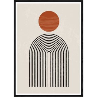 Tableau abstrait avec cadre noir – Taille 23x32