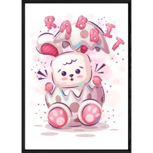 Tableau animal lapin – 32x42