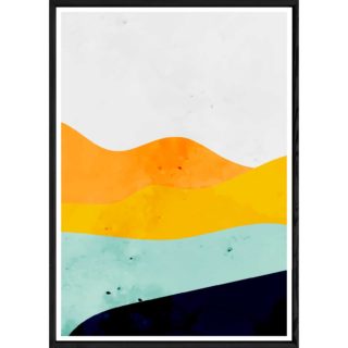 Tableau Curve avec cadre noir POP – Taille 23x32