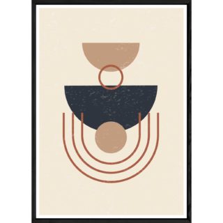 Tableau abstrait avec cadre noir – Taille 23x32