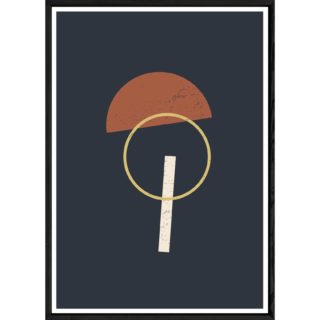 Tableau abstrait avec cadre noir – Taille 23x32