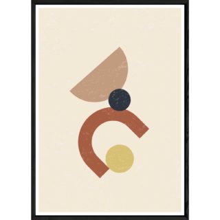 Tableau abstrait avec cadre noir – Taille 23x32