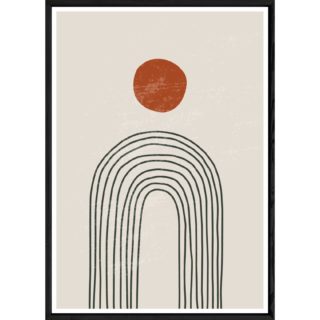 Tableau abstrait avec cadre noir – Taille 23x32