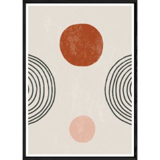 Tableau abstrait avec cadre noir – Taille 23x32