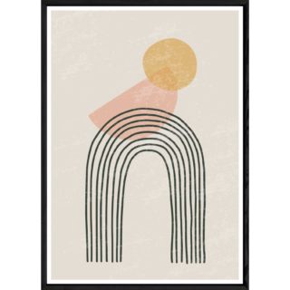 Tableau abstrait avec cadre noir – Taille 23x32