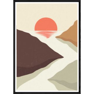 Tableau paysage avec cadre noir – Taille 23x32