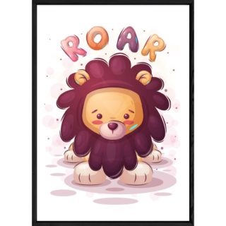 Tableau animal lion – 23x32