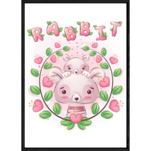 Tableau animal lapin – 23x32