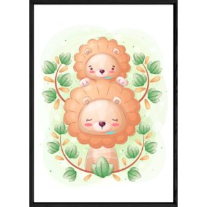 Tableau animal lion – 32x42