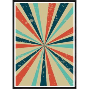 Tableau Rétro avec cadre noir POP – Taille 32x42