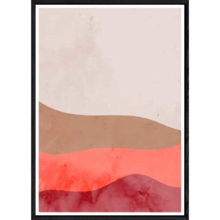 Tableau abstrait avec cadre noir – Taille 23x32