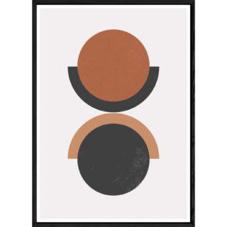 Tableau abstrait avec cadre noir – Taille 23x32