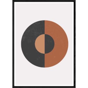 Tableau abstrait avec cadre noir – Taille 23x32