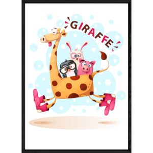 Tableau animal girafe – 23x32