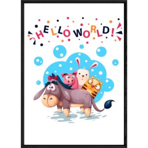 Tableau animal âne – 23x32