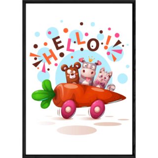 Tableau animal rhinocéros – 23x32