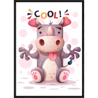 Tableau animal rhinocéros – 23x32