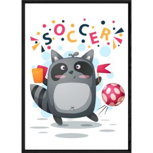 Tableau animal raton laveur – 23x32