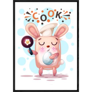 Tableau animal lapin – 23x32