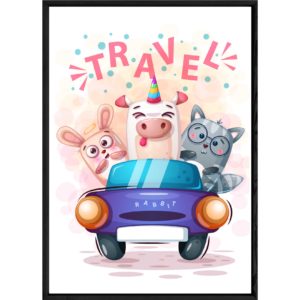 Tableau animal lapin – 32x42