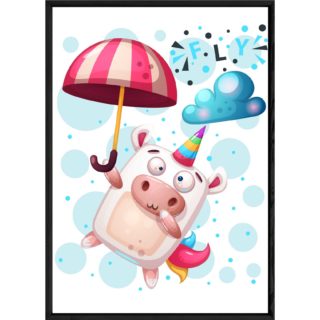 Tableau animal licorne – 23x32