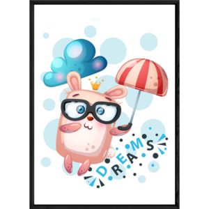 Tableau animal lapin – 23x32