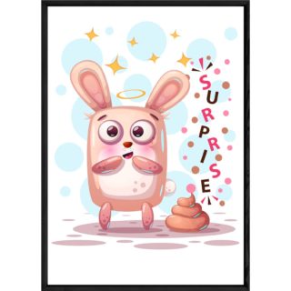 Tableau animal lapin – 23x32
