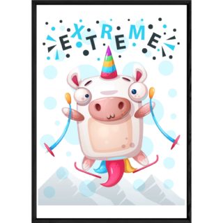 Tableau animal licorne – 23x32