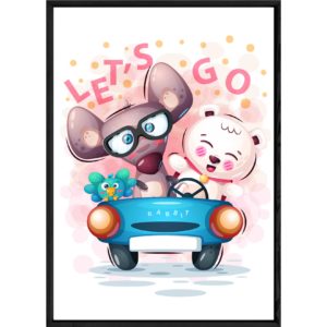 Tableau animal souris – 32×42