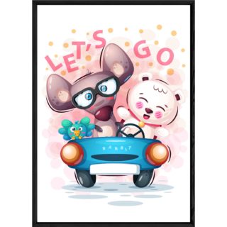 Tableau animal souris – 23x32