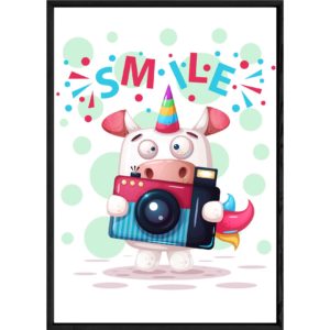 Tableau animal licorne – 32x42