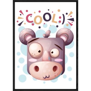 Tableau animal rhinocéros – 23x32