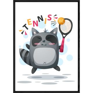 Tableau animal raton laveur – 23x32