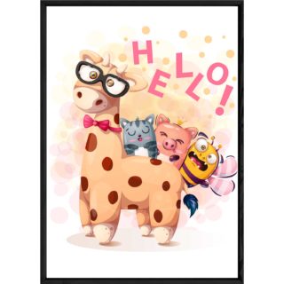 Tableau animal girafe – 23x32