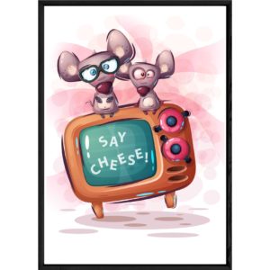 Tableau animal souris – 32×42