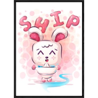 Tableau animal lapin – 23x32