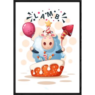 Tableau animal mouton – 23x32