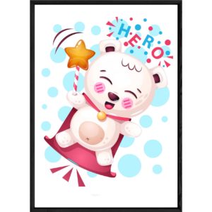 Tableau animal ourson – 23x32