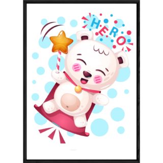 Tableau animal ourson – 23x32