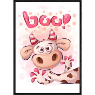 Tableau animal vache – 23x32