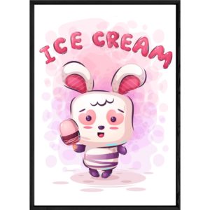 Tableau animal lapin – 23x32