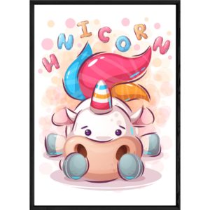 Tableau animal licorne – 23x32