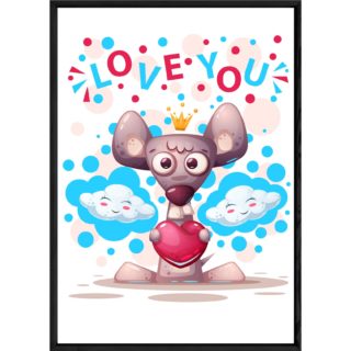 Tableau animal souris – 23x32