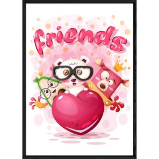 Tableau multi-animaux – 23x32